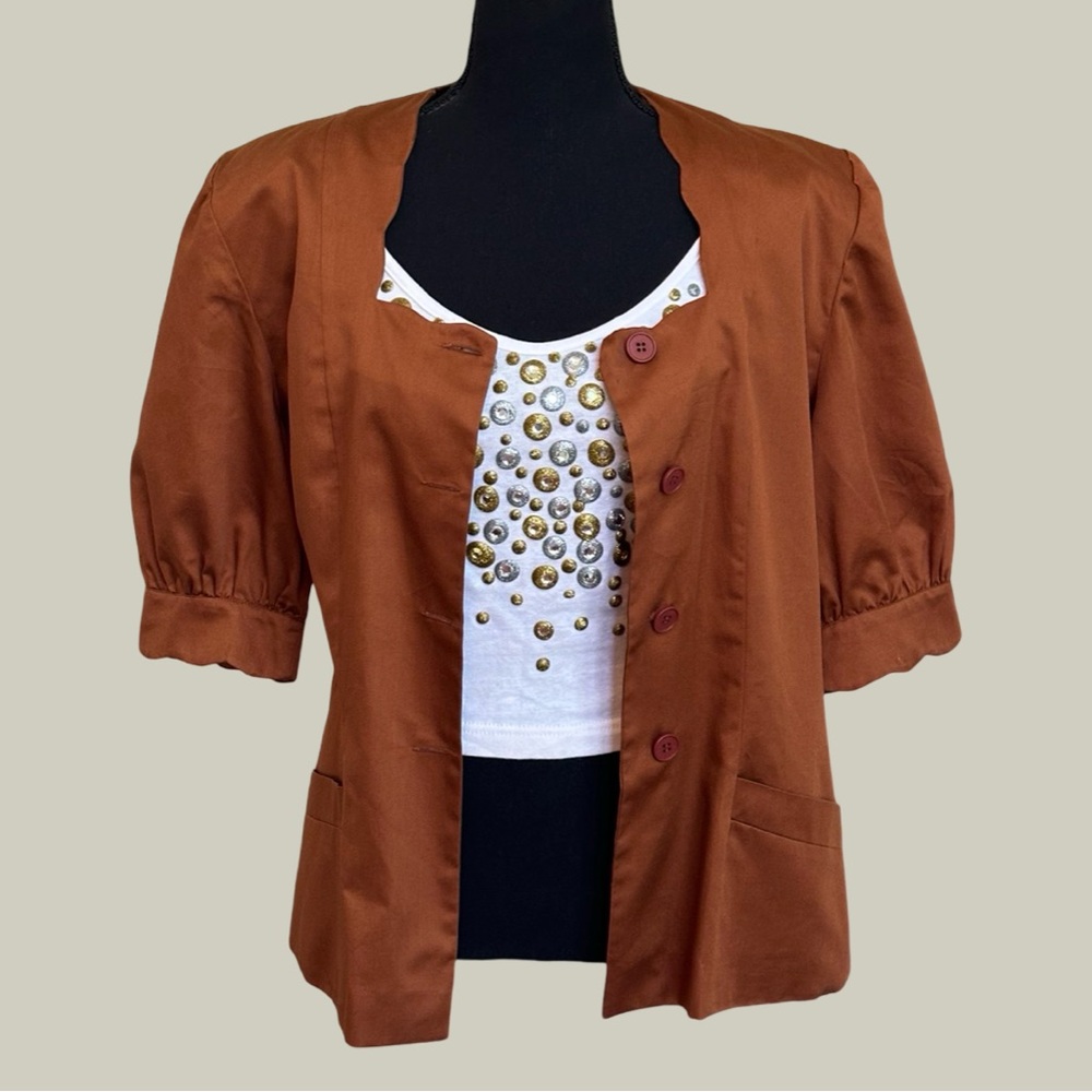 Vintage Scalloped Top - Made in Italy